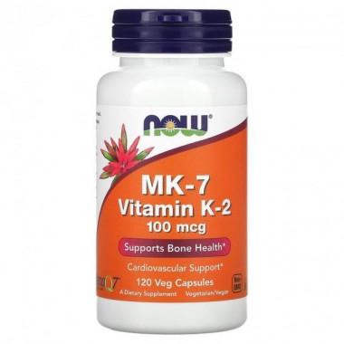 Витамин K NOW Foods Vitamin K-2 (MK7) 100 mcg 120 Veg Caps