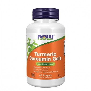 Куркума NOW Foods Turmeric Curcumin Gels 60 Softgels
