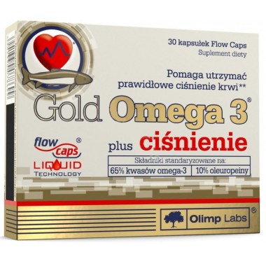 Омега для спорта Olimp Nutrition Gold Omega 3 Plus ciśnienie 30 Caps