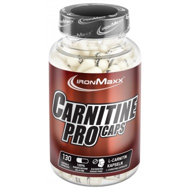 Жиросжигатель для спорта IronMaxx Carnitine Pro 130 Caps