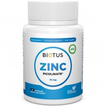 Микроэлемент Цинк Biotus Zinc Picolinate 15 mg 60 Caps BIO-530463