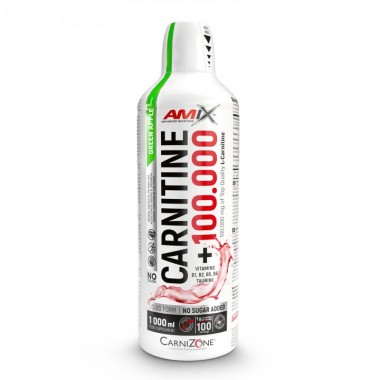 Жиросжигатель для спорта Amix Nutrition Carnitine 100.000 mg CarniZone 1000 ml /100 servings/ Green Apple