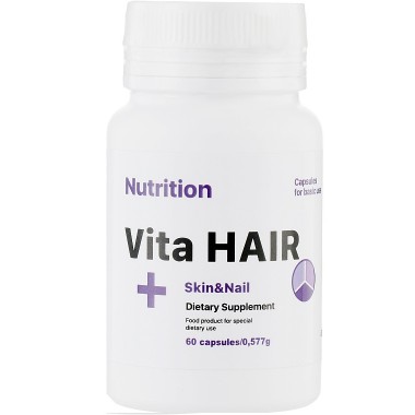 Комплекс для кожи, волос, ногтей EntherMeal Vita HAIR + Skin and Nail 60 Caps