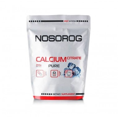Микроэлемент Кальций для спорта Nosorog Nutrition Calcium Citrate 200 g /66 servings/ Pure Микроэлемент Кальций для спорта Nosorog Nutrition Calcium Citrate 200 g /66 servings/ Pure