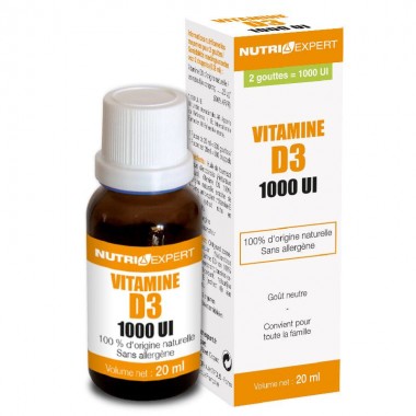Витамин D NUTRIEXPERT VITAMINE D3 NATURELLE 1000 UI 20 ml /500 servings/
