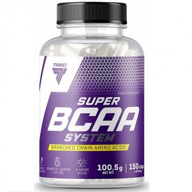Аминокислота BCAA для спорта Trec Nutrition Super BCAA System 150 Caps Аминокислота BCAA для спорта Trec Nutrition Super BCAA System 150 Caps