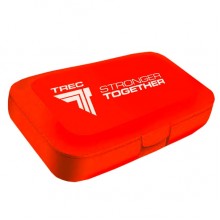 Таблетница (органайзер) для спорта Trec Nutrition Pillbox "stronger together" Red Таблетница (органайзер) для спорта Trec Nutrition Pillbox "stronger together" Red
