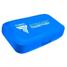 Таблетница (органайзер) для спорта Trec Nutrition Pillbox "stronger together" Blue Таблетница (органайзер) для спорта Trec Nutrition Pillbox "stronger together" Blue