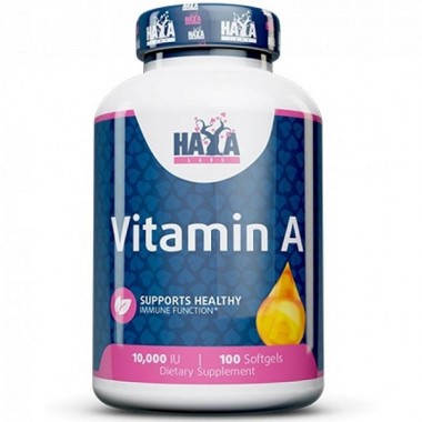 Витамин A Haya Labs Vitamin A 10000 IU 100 Softgels