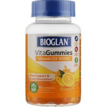 Витамин D Bioglan VitaGummies Vitamin D3 1000 IU 60 Gummies Lemon