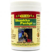 Комплекс для профилактики работы головного мозга Vyas Shankha Pushpi 60 Tabs Комплекс для профилактики работы головного мозга Vyas Shankha Pushpi 60 Tabs