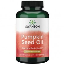 Комплекс для профилактики давления и кровообращения Swanson Pumpkin seed oil 1000 mg 100 Caps