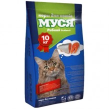 МУСЯ Корм для кошек РЫБНЫЙ , 10 кг.