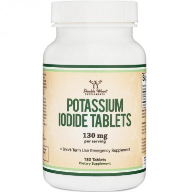 Микроэлемент Йод Double Wood Potassium Iodide 130 mg (2 tabs per serving) 180 Tabs