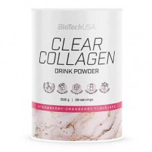 Хондропротектор (для спорта) BioTechUSA Clear Collagen 308 g /28 servings/ Strawberry Cranberry