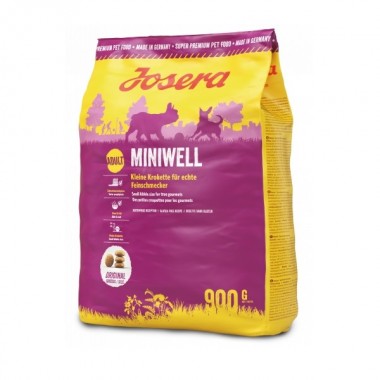 Josera Miniwell (малые породы) сухой корм для собак (27/16), 900 г  Josera Miniwell (малые породы) сухой корм для собак (27/16), 900 г
