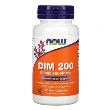 Антиоксидант NOW Foods DIM 200 with Calcium D-Glucarate 90 Veg Caps