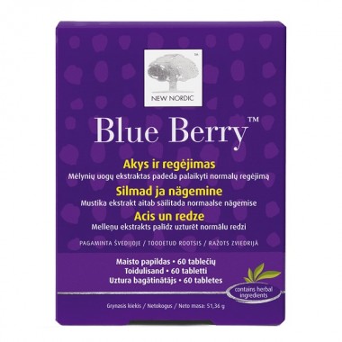Комплекс для профилактики зрения New Nordic Blue Berry 60 Tabs