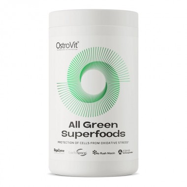 Натуральная добавка для спорта OstroVit All Green Superfoods 345 g /30 servings/ Unflavored