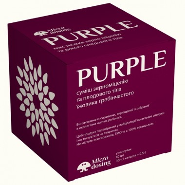 Грибной комплекс Microdosing Смесь мицелия и плодового тела ежевика гребенчатого 60 Caps