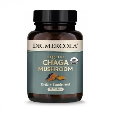 Грибной комплекс Dr. Mercola Organic Chaga Mushroom 30 Tabs