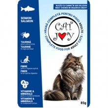 Cat Joy с лососем в соусе, 85 г, пауч, 24шт/уп, цена за шт.