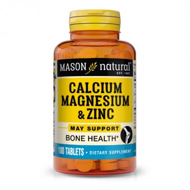 Мультиминеральный комплекс Mason Natural Calcium Magnesium & Zinc 100 Tabs