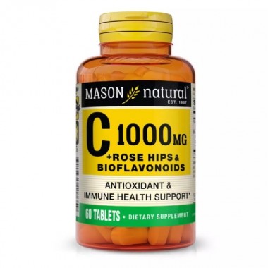 Витамин C Mason Natural Vitamin C Plus Rose Hips and Bioflavonoids Comple 1000 mg 60 Tabs