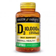 Витамин D Mason Natural Vitamin D3 10000 IU 30 Caps