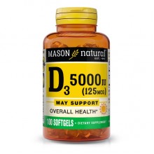 Витамин D Mason Natural Vitamin D3 5000 IU 100 Caps
