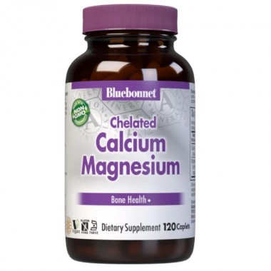 Мультиминеральный комплекс Bluebonnet Nutrition Albion Chelated Calcium Magnesium 120 Caplets