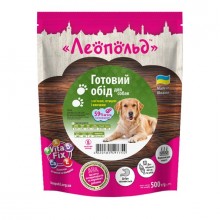 Леопольд Готовый обед с мясом, птицей и овощами, пауч (дой-пак) 500 г (12шт/уп) Леопольд Готовый обед с мясом, птицей и овощами, пауч (дой-пак) 500 г (12шт/уп)