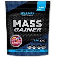 Гейнер Willmax Mass Gainer 2000 g /20 servings/ Bubblegum