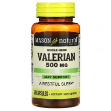 Комплекс для профилактики нервной системы Mason Natural Valerian 500 mg 60 Caps Комплекс для профилактики нервной системы Mason Natural Valerian 500 mg 60 Caps