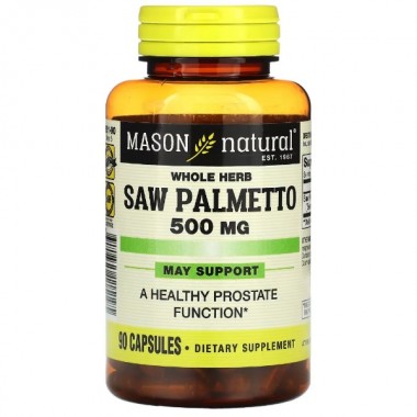 Экстракты ягод сереноа Mason Natural Saw Palmetto 500 mg 90 Caps