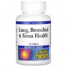 Комплекс для профилактики дыхательной системы Natural Factors Lung, Bronchial & Sinus Health 45 Tabs