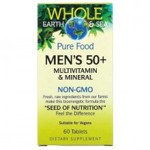 Витаминно-минеральный комплекс для мужчин Natural Factors Whole Earth & Sea Men's 50+ 60 Tabs