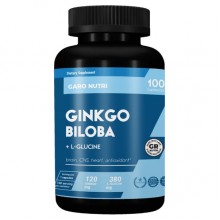 Гинкго Билоба GARO Nutrition Ginkgo Biloba + L-Glucine 120 mg 100 Caps
