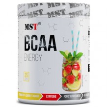 Аминокислота BCAA для спорта MST Nutrition BCAA Energy 315 g /35 servings/ Strawberry Lime