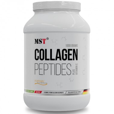 Хондропротектор (для спорта) MST Nutrition Collagen Peptides + Fortigel 1000 g /100 servings/ Green Apple