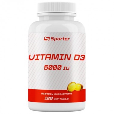 Витамин D для спорта Sporter Vitamin D3 5000 IU 120 Softgels