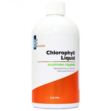 Комплекс для пищеварения All be Ukraine Chlorophyll Liquid 250 ml /25 servings/