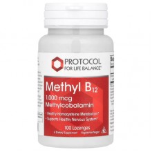 Витамин Б12 Protocol for Life Balance Methyl B12 1000 mcg 100 Lozenges Витамин Б12 Protocol for Life Balance Methyl B12 1000 mcg 100 Lozenges