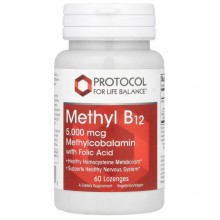 Витамин Б12 Protocol for Life Balance Methyl B12 5000 mcg 60 Lozenges Витамин Б12 Protocol for Life Balance Methyl B12 5000 mcg 60 Lozenges