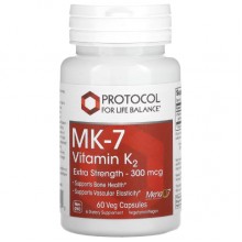Витамин K Protocol for Life Balance MK-7 Vitamin K2 60 Veg Caps Витамин K Protocol for Life Balance MK-7 Vitamin K2 60 Veg Caps