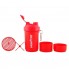 Шейкер Vansiton Shaker 3in1 (500+200+150) 500 ml Red