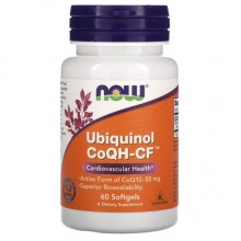 Коэнзим NOW Foods Ubiquinol CoQH-CF 60 Softgels
