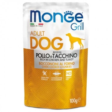  Monge Dog Wet GRILL курица с индейкой 0,1 Кг