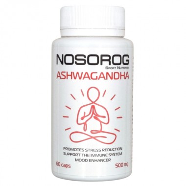 Ашфаганда для спорта Nosorog Nutrition Ashwagandha 60 Caps