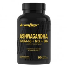 Натуральная добавка для спорта IronFlex Ashwadandha KSM-66 + Magnez 90 Veg Caps